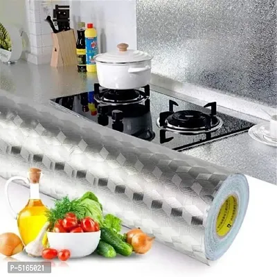 Kitchen Oil Proof Sticker, Kitchen Backsplash Wallpaper Self-Adhesive Kitchen Wall Stickers Anti-Mold and Heat Resistant (2 Meter)