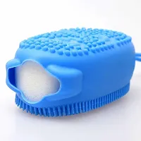 Double-sided Soft Silicone Bath Brushes Silicone Body Scrubber Multi function Bathing Tools Skin Clean Shower Brushes-thumb4