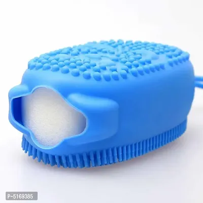 Double-sided Soft Silicone Bath Brushes Silicone Body Scrubber Multi function Bathing Tools Skin Clean Shower Brushes-thumb5