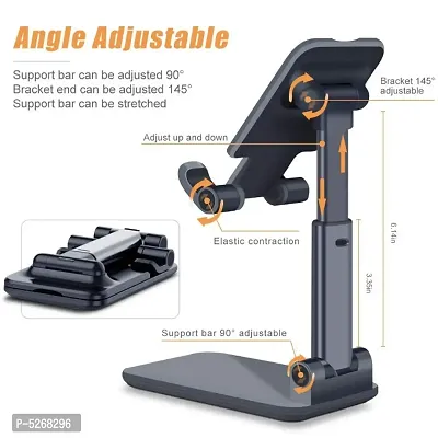 Universal Adjustable Desktop Mobile Phone Holder Foldable and Portable Angle Height Tab  Phone Stand-thumb2