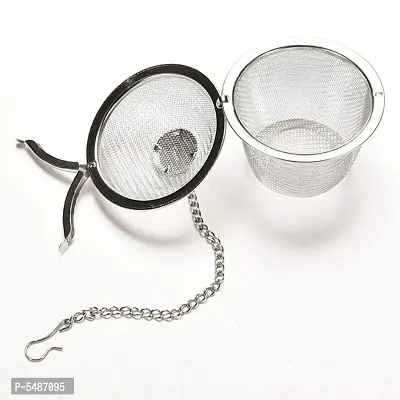 Stainless Steel Small Net Mesh Style Easy Loose Leaves Green Tea Filter Pot Infuser Strainer (Single Piece)
