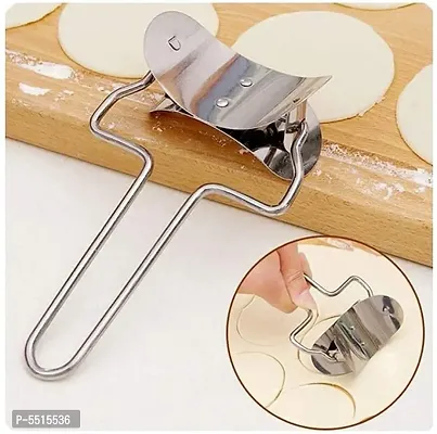 stainless Steel Puri Cutter Roller Machine with Handle for Home Baking Tools