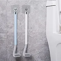 Long-Handled Toilet Brush, Golf Brush Head Toilet Brush, No Dead Ends Toilet Cleaning Brush, Silicone Golf Toilet Brush Holder Quick Cleaning Brush - Toilet Cleaning Tool  pack of 1pc-thumb3