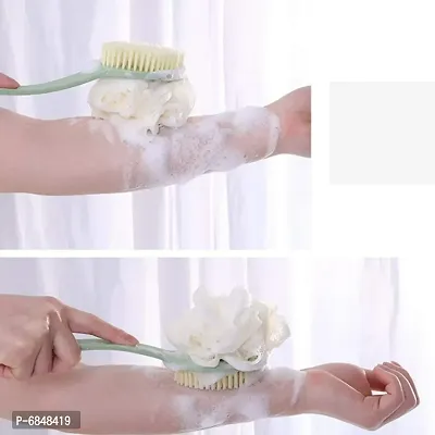 Bath Brush 2 IN 1 loofah with handle-thumb3