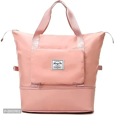 Stylish Peach Polyester Solid Handbags For Women-thumb0