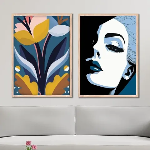 Paintings with frame Wall art decor framed posters