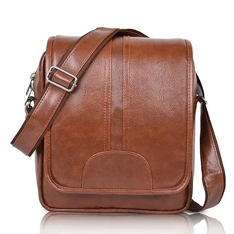 Stylish Leather Messenger Bag