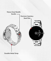 Trendy Silver Analog Fashion Watch for Men-thumb2