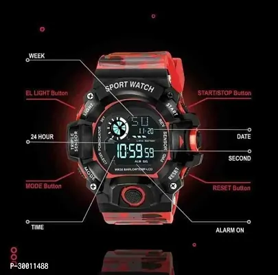 Trendy Redv Sports Digital Watch for Men