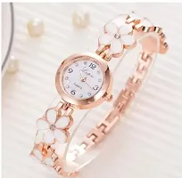 Trendy Golden Designer Analog Watch For Women-thumb2