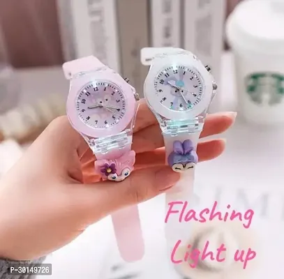 Trendy Multicoloured Analog Fashion Watch for Kids Combo Of 2-thumb0