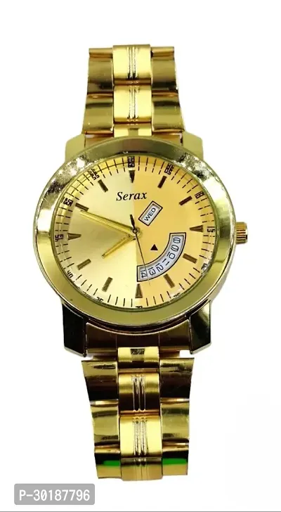 Trendy Golden Analog Watch for Men