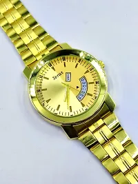 Trendy Golden Analog Watch for Men-thumb2