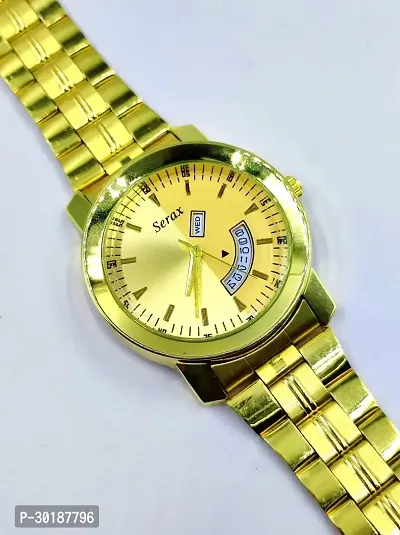 Trendy Golden Analog Watch for Men-thumb3