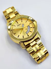 Trendy Golden Analog Watch for Men-thumb1