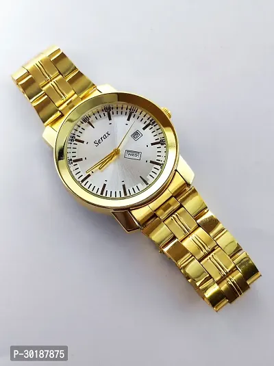 Trendy Golden Analog Watch for Men-thumb0