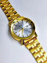 Trendy Golden Analog Watch for Men-thumb3