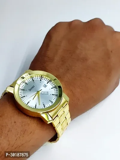 Trendy Golden Analog Watch for Men-thumb5