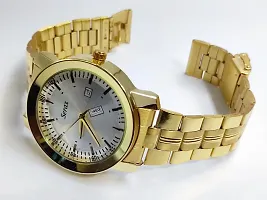 Trendy Golden Analog Watch for Men-thumb1