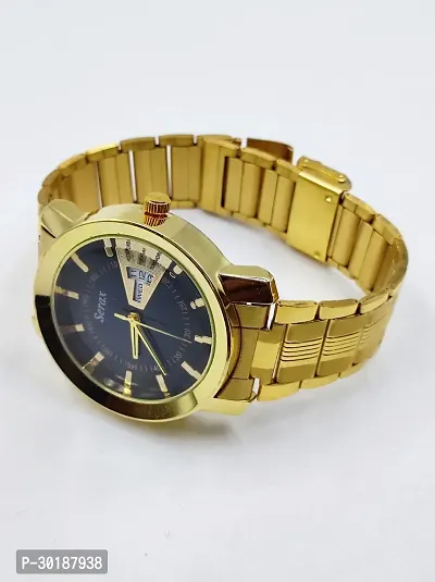 Trendy Golden Analog Watch for Men-thumb0