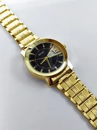 Trendy Golden Analog Watch for Men-thumb2