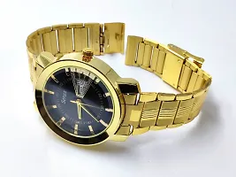 Trendy Golden Analog Watch for Men-thumb1