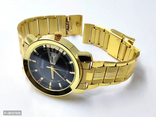 Trendy Golden Analog Watch for Men-thumb2