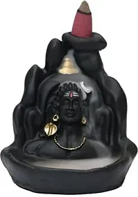 Black Resin Adiyogi Shiva Idol for Home and Office Decor, Gift  Puja.-thumb2