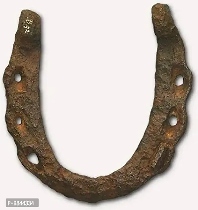 Black Metal Horse Shoe to Protect Your Home/Office from Evil Eyes (Brown).
