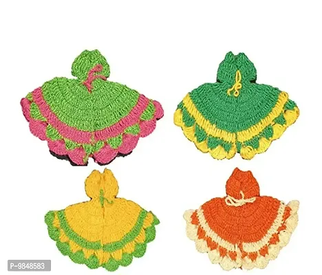 Laddu Gopal Ji Woolen Dress Mix Color Winter Dresses of Lord Krishna Ladoo Gopal ji Shri Krishna ji Bal ( set of 4 )