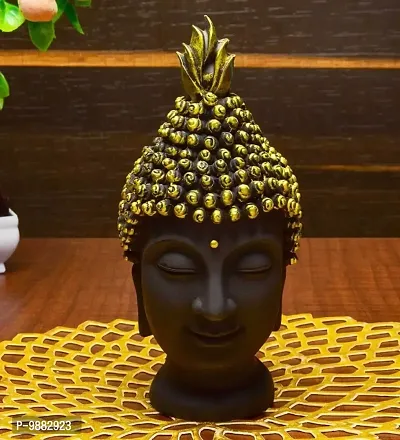 Polyresine Lord Gautam Buddha Head Idol Face Statue Decorative Vaastu Buddha Face.-thumb0