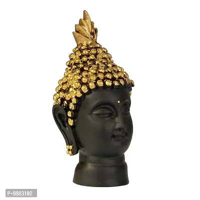 Buddha Head Statue - Decorative Buddha Idol Showpiece for Home Living Room Table Diwali Decoration Gifts