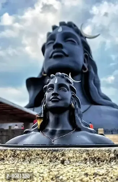 Adiyogi Statue for Car Accessories for Dash Board, Pooja  Gift, Decor Items for Home  Office, Made in India (Adiyogi)-thumb0