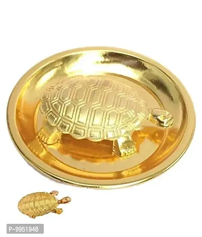 Metal  Turtle on Plate Feng Shui Vastu Tortoise.-thumb0