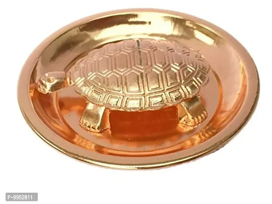 Copper Metal Feng Shui Vaastu Turtle ,Good Luck Tortoise Plate.