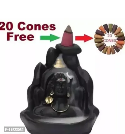 Adiyogi smoke fountain backflow Free with 20 smoke cones.