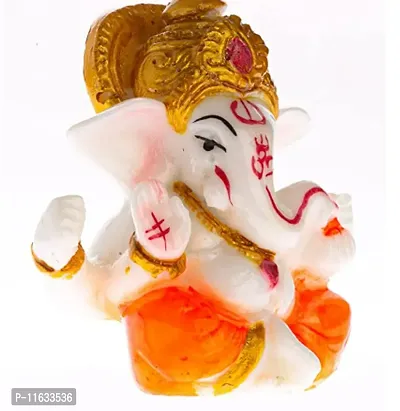 Ganesh Idol Handpainted Lord Ganesha Idols for Home Decor Showpiece Murti-thumb0