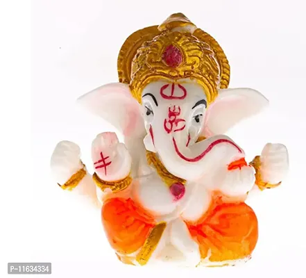 Small Ganesha Idol | Ganesh Ji Murti | Cute Ganesha | Ganesh Idol Showpiece for Home Decor-thumb0