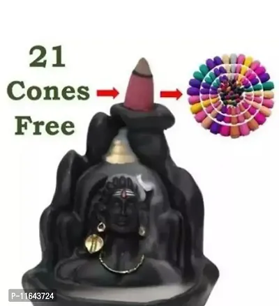 Adiyogi smoke fountain backflow Free with 21 smoke cones.