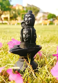 Lord Shiva Panchmukhi Five Face Shivling Statue for Home Puja- Black 9 X 5.5 X 12 Cm-thumb2