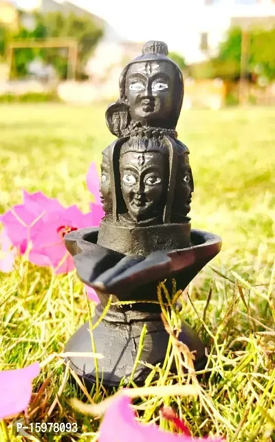 Unique Shiva Five Face Panchmukhi Shivling | Black Naag Dharan Shiv Idol / Panch Mukhalingam .
