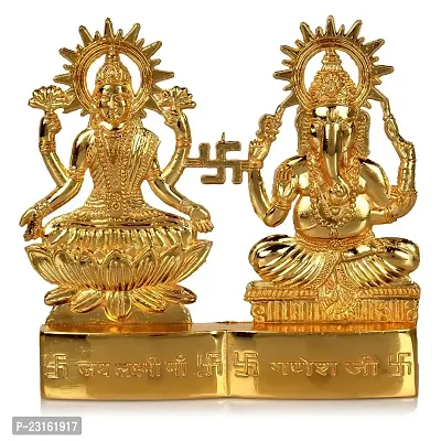 Haridwar Divine  Lakshmi Ganesha murti Idol Set for Puja Home Decoration Car, Idols Ganesh Laxmi Statue Car Dashboard Desktop Decor (1)-thumb3