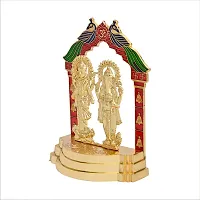 Haridwar Divine Laxmi Ganesh Murti Lakshmi Ganesh Idol Mandir Statue Figurine ShowPiece for Home Decor Diwali Pooja Gift Colour Golden-thumb1