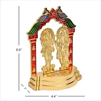 Haridwar Divine Murti Laxmi Ganesh Standing Gold Plated-thumb1