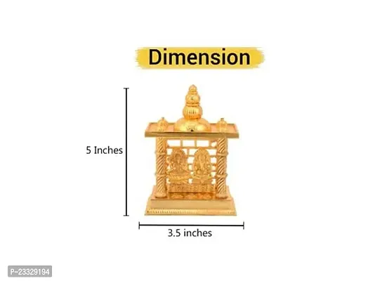 Haridwar Divine Decorative Laxmi Ganesh Mandir for Mandir Pooja or Home Decoration/Vastu/Gifts Decorative Showpiece-thumb5