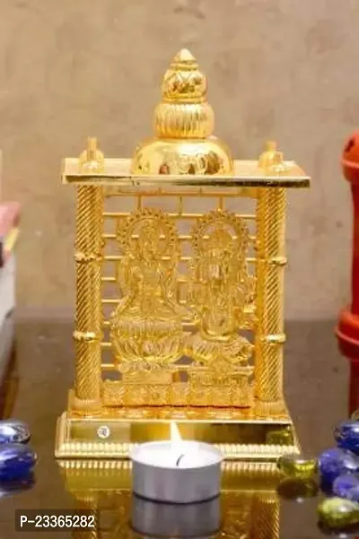 Haridwar Divine Aluminium Laxmi Ganesha Mandir Idol