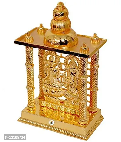 Haridwar Divine Gold Plated Lakshmi Ganesha Mandir Statue for Diwali/Deepawali Pooja puja Laxmi Ganesh Statue-thumb3