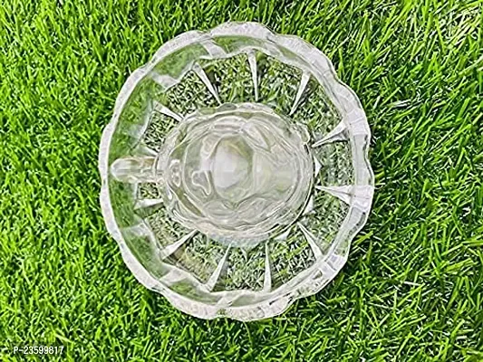 Haridwar Divine Glass Crystal Laxmi Turtle II Tortoise II Kachua with Plate Pond for Feng Shui  Vastu Astrology for Career II Good Luck II Wealth II Success II Prosperity-thumb4