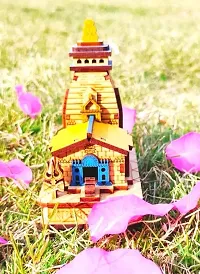 Haridwar Divine Shri Kedarnath Dham Colored Temple Mandir || Miniature Hand Crafted Wooden Temple-thumb3