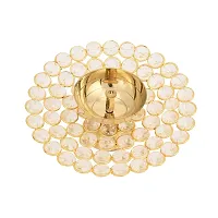 Haridwar Divine Crystal Akhand Diya - Round Design Oil Puja Lamp for Pooja Rituals, Deep Gift, and Diwali Diya Decoration in Home and Office Decorative Items-thumb1